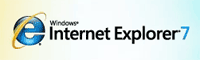 [Microsoft Internet Explorer 7 beta 2 logo]